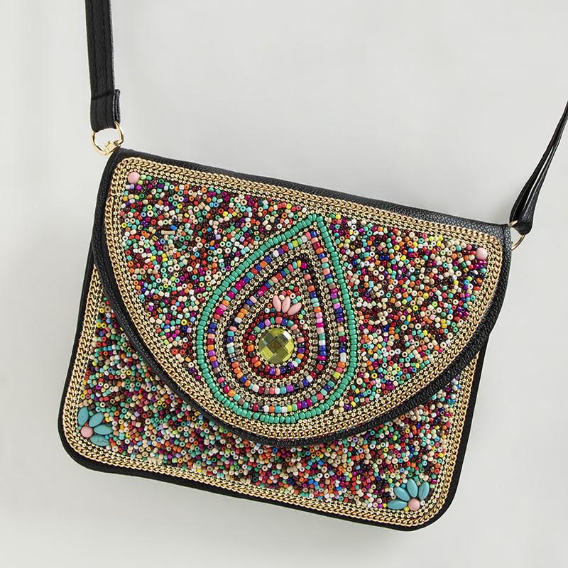 Bohemian Style Crossbody Bag With Shell Decoration For Daily Casual Wear