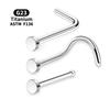 G23 Titan Nasenpiercing Schmuck L S Gerader Nasenpiercing Stecker Titan Nasenpiercing Stecker Set