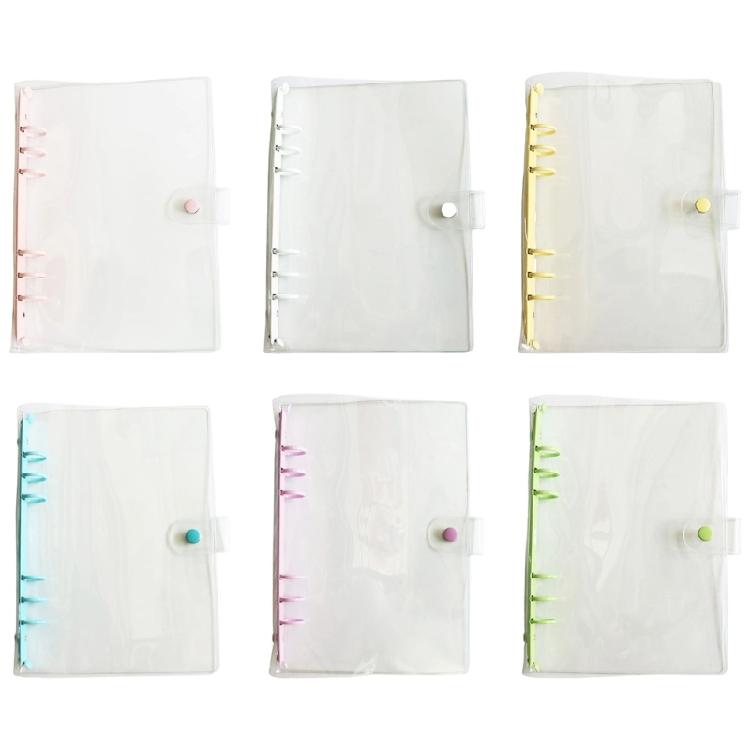 Friendly PVC Rings Binder Cover Clear Design for Custom Notebooks Features Easy Operation Water Resistant and Compacts