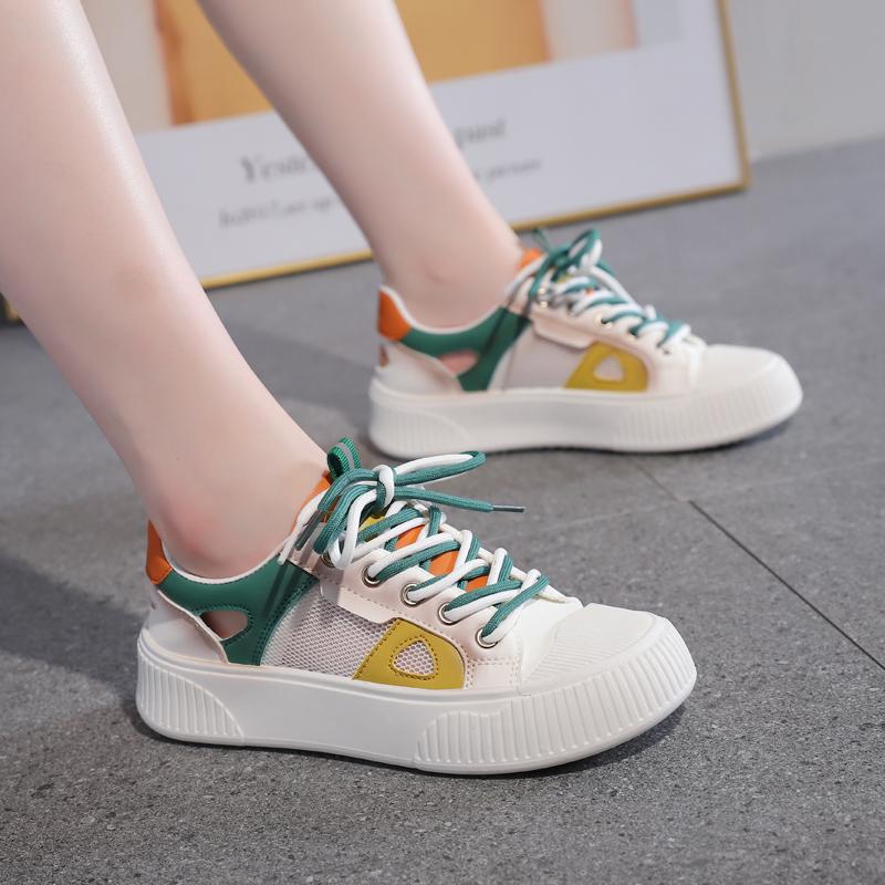 Lässige Vulkanisierte Sportschuhe für Damen Plateau Mischfarbe Atmungsaktive Lauf-Sneaker Luxus Damen Schuhe