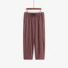 Women's High-waisted Casual Pants Versatile Nine-inch Pants Summer Loose Wide-leg Harem Pants