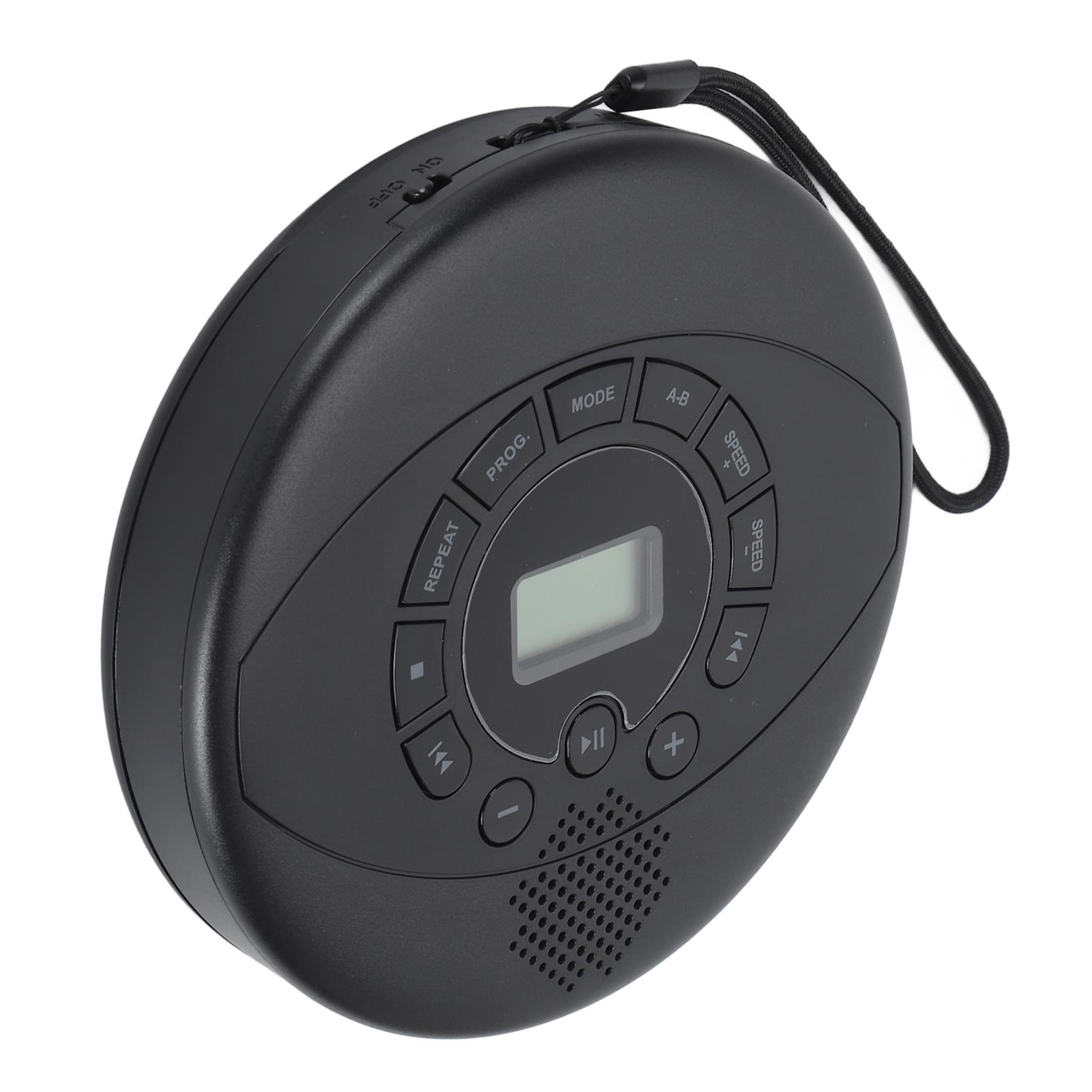 

Портативный CD-плеер 1500 мАч аккумуляторный CD-плеер с поддержкой CD CD‑RW MP3 с динамиком для дома