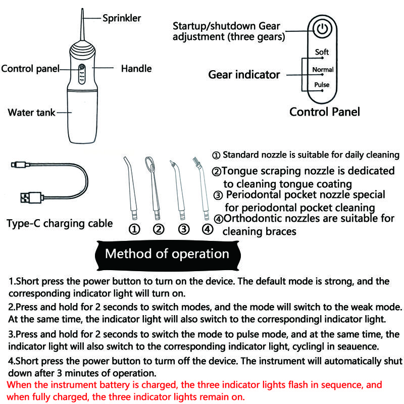2026 New Portable Water Flosser Oral Irrigator USB Charging Wireless Teeth Cleaner for Home Travel Daily Dental Care