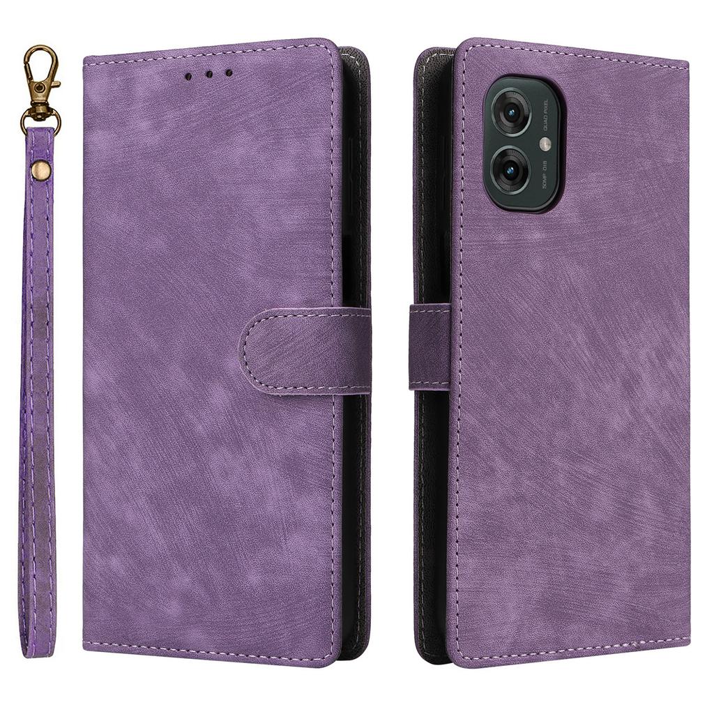 Dla Motorola Moto G55 5G Etui Portfelowe Blokujące RFID Pokrowiec PU Skórzany Podstawka Widok