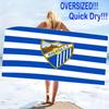 Malaga CF Print Beach Towel, Large Soft Quick Dry Towel for Beach Camping Swimming