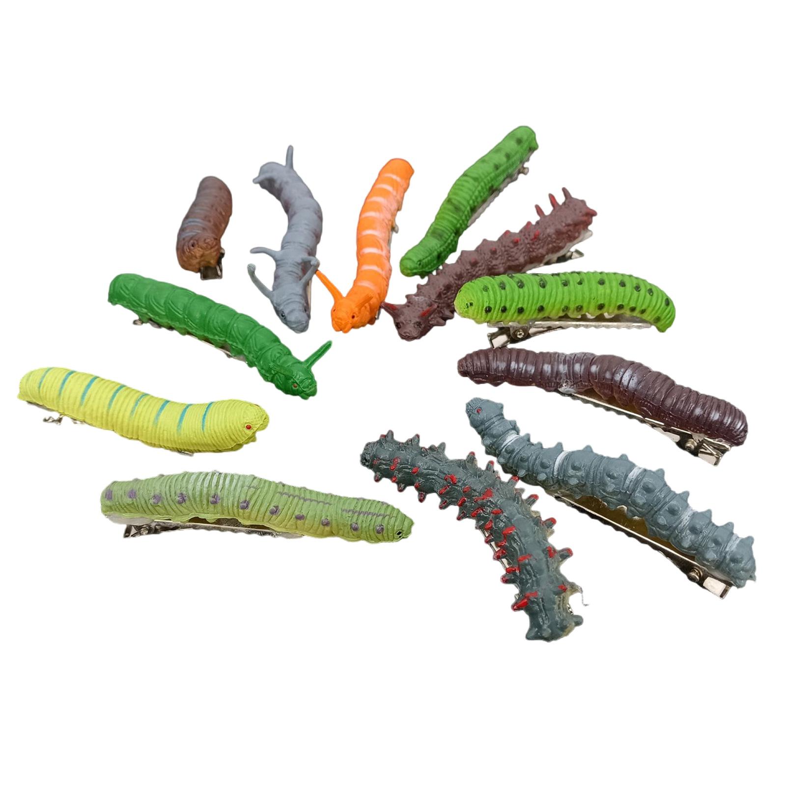 

Набор из 12 универсальных заколок-гусениц, уникальные заколки-гусеницы для волос, украшение, стильная заколка для волос, украшение для волос