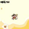 Crayon Shin-chan anime-related cartoon acrylic keychain, cute student schoolbag badge pendant, accessory, gift.