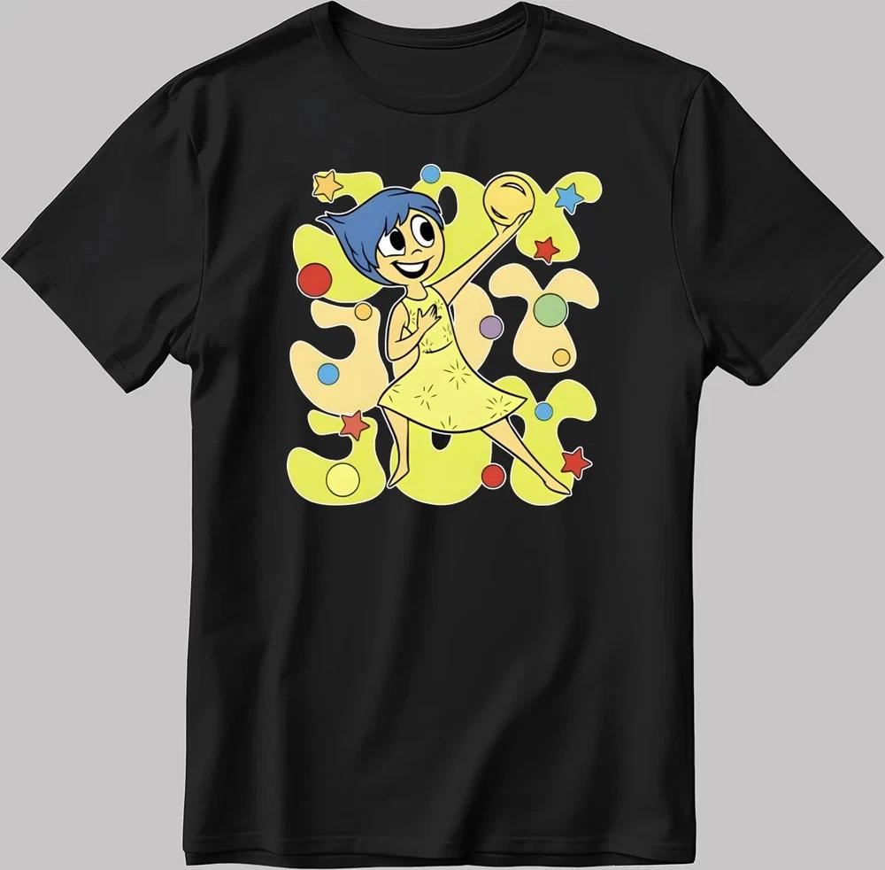 Inside Out 2 Joy Funny Text Black TShirt Size S4XL S