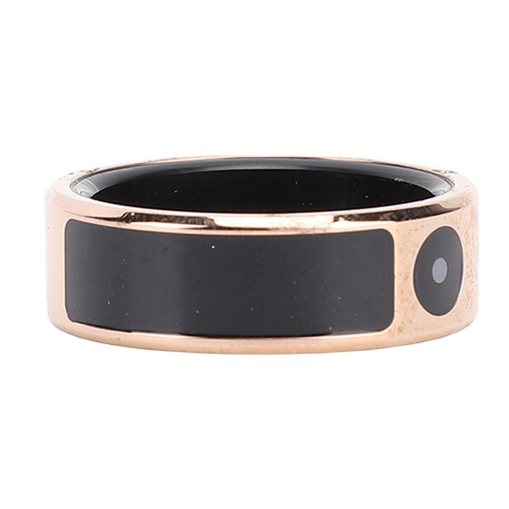 Touch Color Screen Smart Ring Gold Step Counting Smart Sleep Ring with APP Multiple Sports Modes for