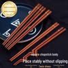 2025 High-End Anti-Mold Golden Cherry Blossom Bamboo Chopsticks – Anti-Slip & Heat-Resistant for Home Use