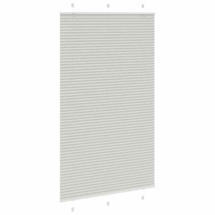 VidaXL Store plissé gris clair 120x200cm largeur du tissu 119,4cm, store plissé de fenêtre, store accordéon, store plissé de 4015368