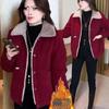 Petite Women's Fleece Short Jacket: 2024 Winter Chic, Fashionable, Warm, Versatile, Thickened Outerwear
