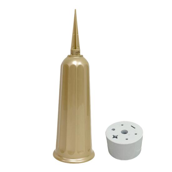 Cemetery Vase Graveyard Decoration Flowers Holder with 7-Hole Cylindrical Insert Reusable Cemetery Flower Holder with Spike