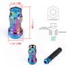 New R40 Style 44mm Wheel Nuts M12x1.5/1.25 Racing Lug Nuts 20pcs Lock Racing Lug Nuts + 2 Set Security Key