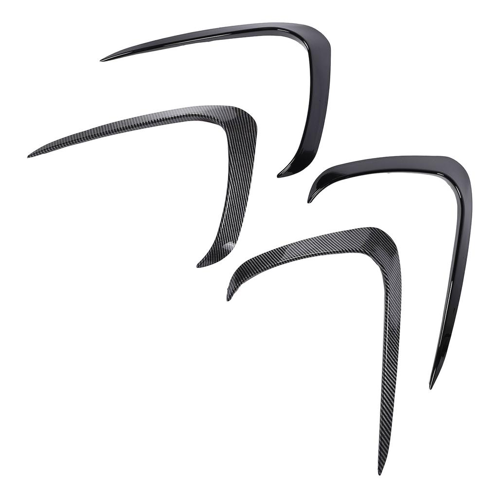 1 Pair Front Air Vent Splitter Enhanced Aerodynamics Sporty Look Increased Downforce Bumper Splitter