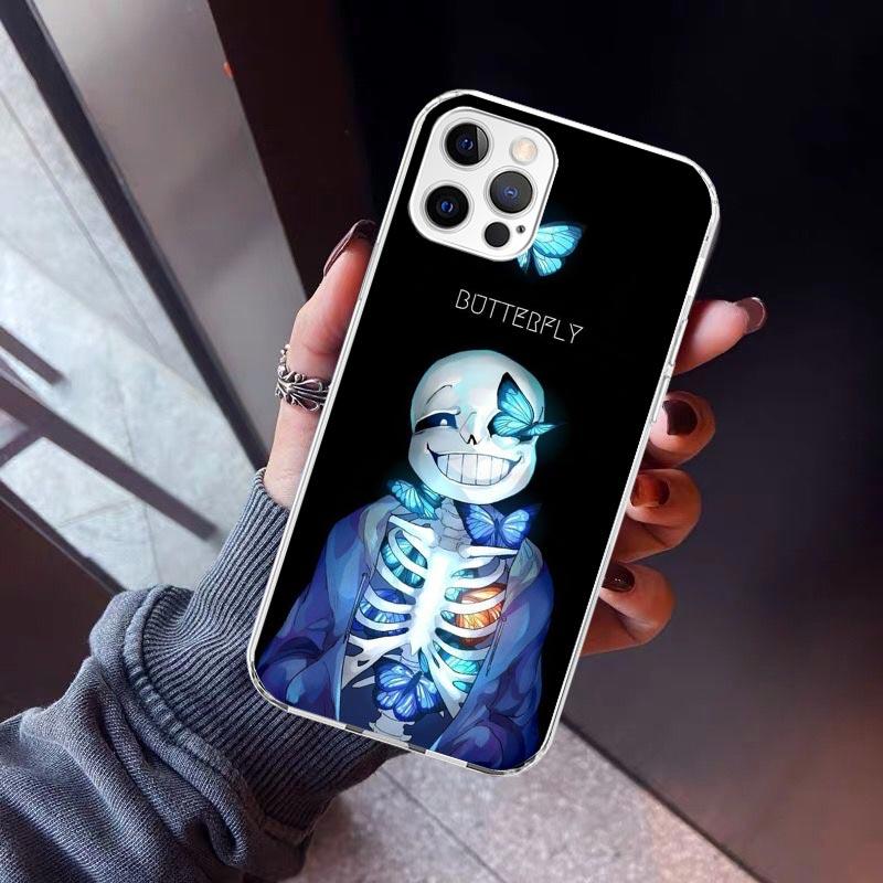 Undertale Papyrus Sans Doggo Phone Case For iPhone 17 Air 16 15 Pro Max 14 Plus 13 Mini 12 11 Cover 7 8 SE Silicone Shell Print