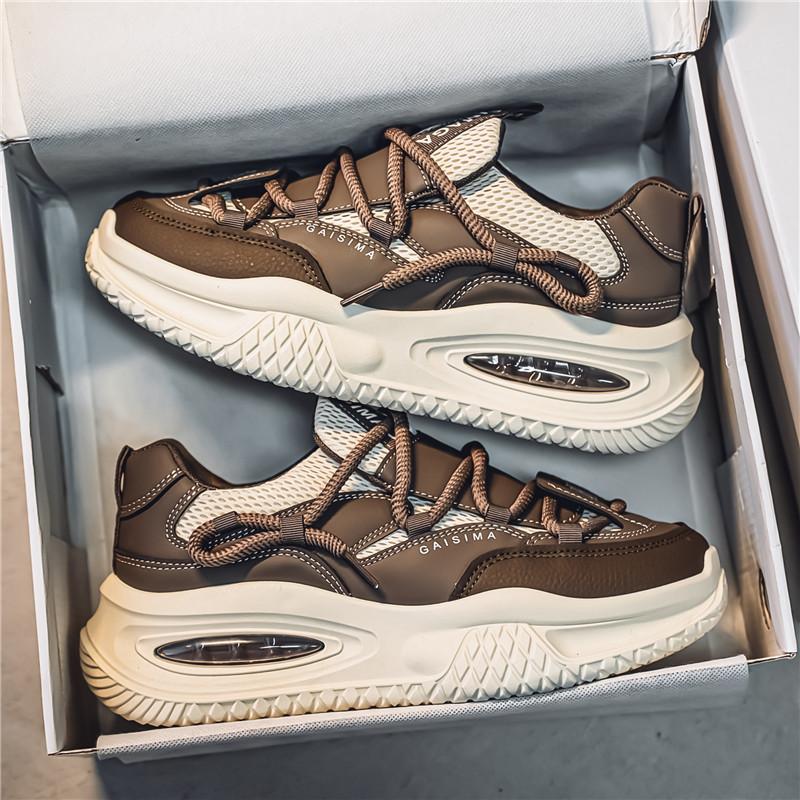 

Мужская обувь весна и осень новая мужская обувь на платформе большого размера повседневная спортивная обувь контрастного цвета модная обувь для мужчин 44