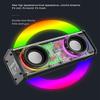 Transparent Case Colorful Light Dual Speaker Audios Multifunctional Stereo Loudspeaker for Home Pool Travel