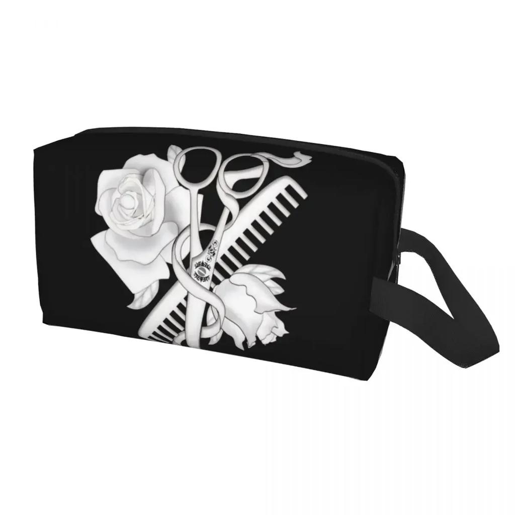 Hairstylist Toiletry Bag for Scissors Comb Makeup Cosmetic Organizer Ladies Beauty Storage Dopp Kit Box