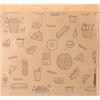 50PCS Greaseproof Paper Bag, Kraft Paper Bag, Food Packaging Bag, Disposable Packaging  in  ds Flowers box Cajas para flores
