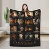 Comfortable The Odysseys Movie  Blanket Merch Bedding Decorative  Blanket Throw Super Soft Flannel For Outdoor