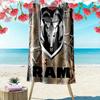 Dodge RAM Print Beach Towel, Large Soft Quick Dry Towel for Beach Camping Swimming