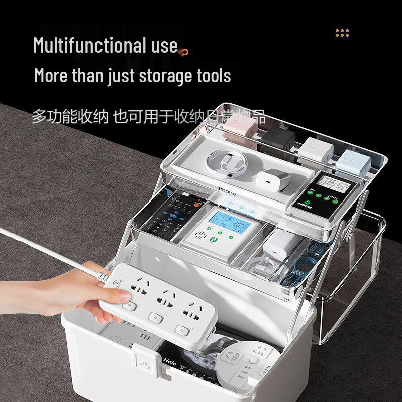 Large Industrial-Grade Portable Toolbox for Home and Vehicle Repairs