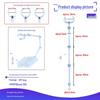 Adjustable Transparent Figure Stand Clip with Waist Support, Bendable Auxiliary Stand, Multiple Sizes