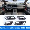 Accessories For Chevrolet Colorado  2024 2025 Carbon Fiber Door Bowl Gear Shift Box Trim Window Lift Switch Cover Cup Frame