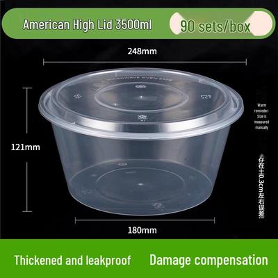 Rong He 3500ml Disposable Round Takeaway Container