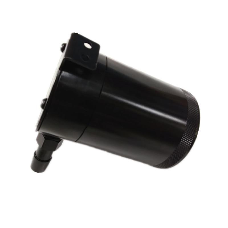 SPSLD Durable Racing Baffled 2-Port Oil Catch Can Tank Auto Vehicle Replacement Air-Oil Separator Waste Gas Oil Recover Pot