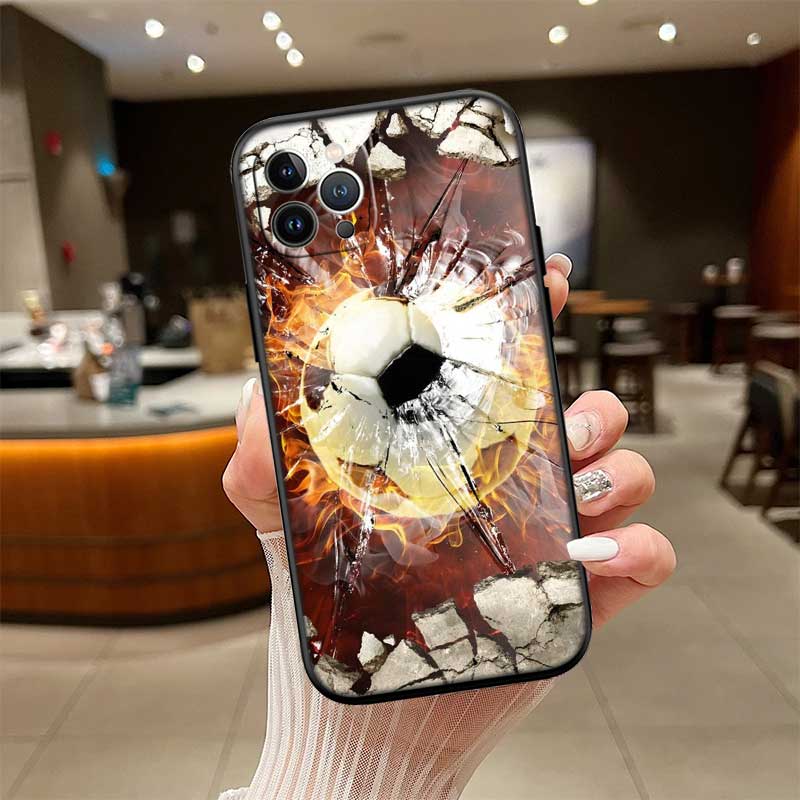 RE30 Football Soccer New High-End Shell Phone Case for OPPO A3 Pro A72 A74 A76 A77 A77S A78 A79 A94 A95 A18 A40M A58