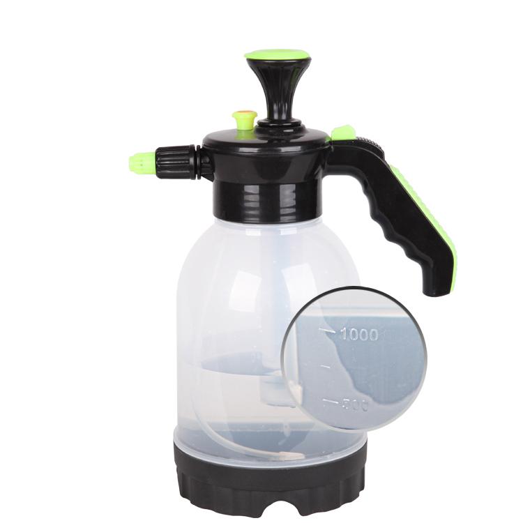 2LGarden Hand Pump Pressure Fine Mist Water Sprayer With Transparent Plastic Bottle