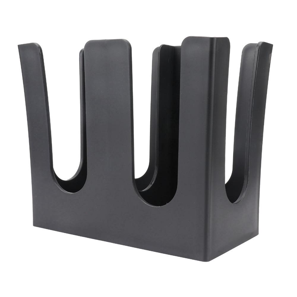 Plastic Cup and Lid Holder 2 Compartments Coffee Cup Organizer Storage Rack For Countertop