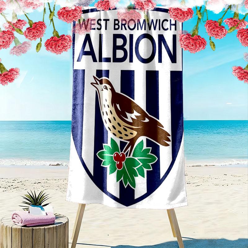 Asciugamano da Spiaggia West Brom, Asciugamano Grande Morbido ad Asciugatura Rapida per Spiaggia Campeggio Nuoto