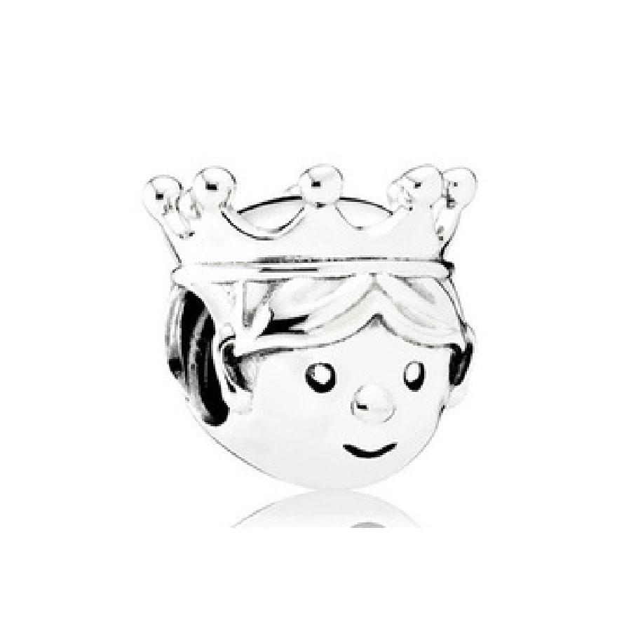 925 Silver Love Footprints Bead Double Pendant Charm for DIY Bracelet Jewelry Making Gift for Boy Girl Friend