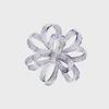 Creative Korean Flower Zircon Brooch for Suits and Cheongsams – Elegant Wedding Corsage and Gift.