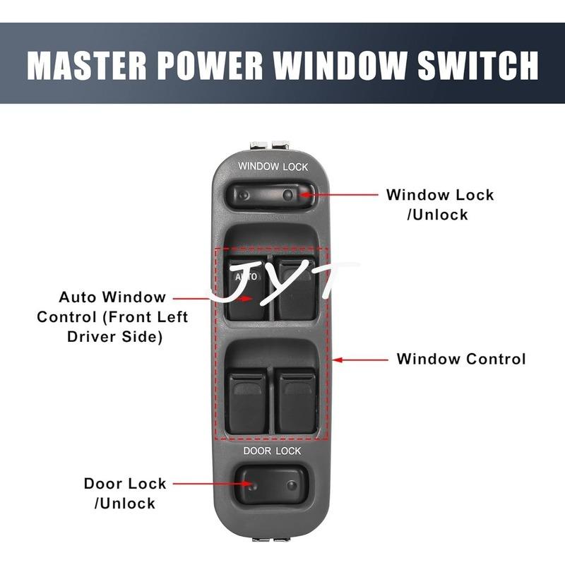 LHD Electric Power Window Switch for Suzuki Grand Vitara Baleno XL-7 Chevrolet Tracker Front Left Glass Lifter Button Car Parts