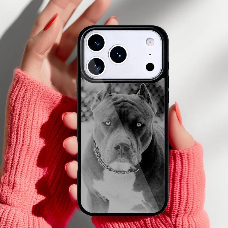 Pit Bull Lovely Pet Dog Pitbull Phone Case for iPhone 17 Air 16e 15 14 13 Pro Max Back Cover for 12 11 Pro Coque