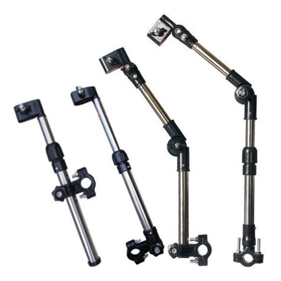 Conector Umbrelă Telescopic Pliabil Metalic Suporturi Umbrelă Reglabile pentru Scaun cu Rotile
