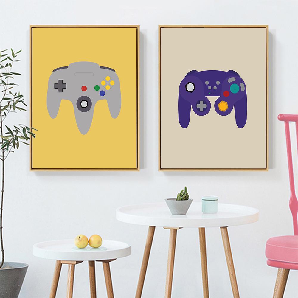 Gaming Boys Wall Art Pictures Video Game Controllers Posters and Prints Gamer Gift Canvas Painting E-Sports Room Kidroom Decor