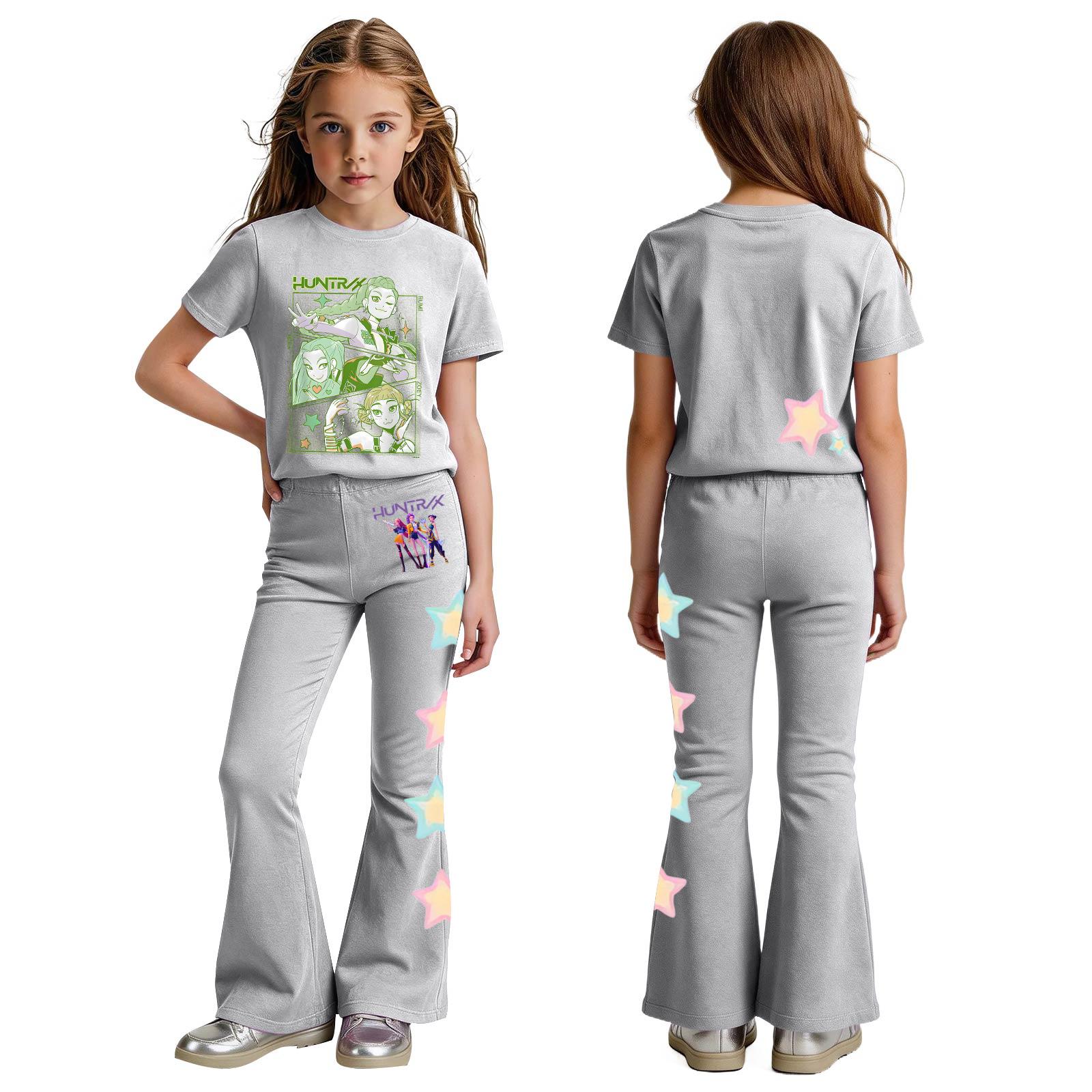 

Комплект одежды для новорожденных девочек и мальчиков, свободная футболка с принтом и штаны 100