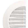 Grille d'aération - KOTARBAU - Rond - Diamètre 70 mm - Moustiquaire - Blanc