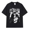 Koreanische Kpop Hip Hop Gruppe Lngshot T-Shirt Herren Damen Kleidung Mode Übergroß Baumwolle Lässig Kurz Y2k Kurze Ärmel Klassisch