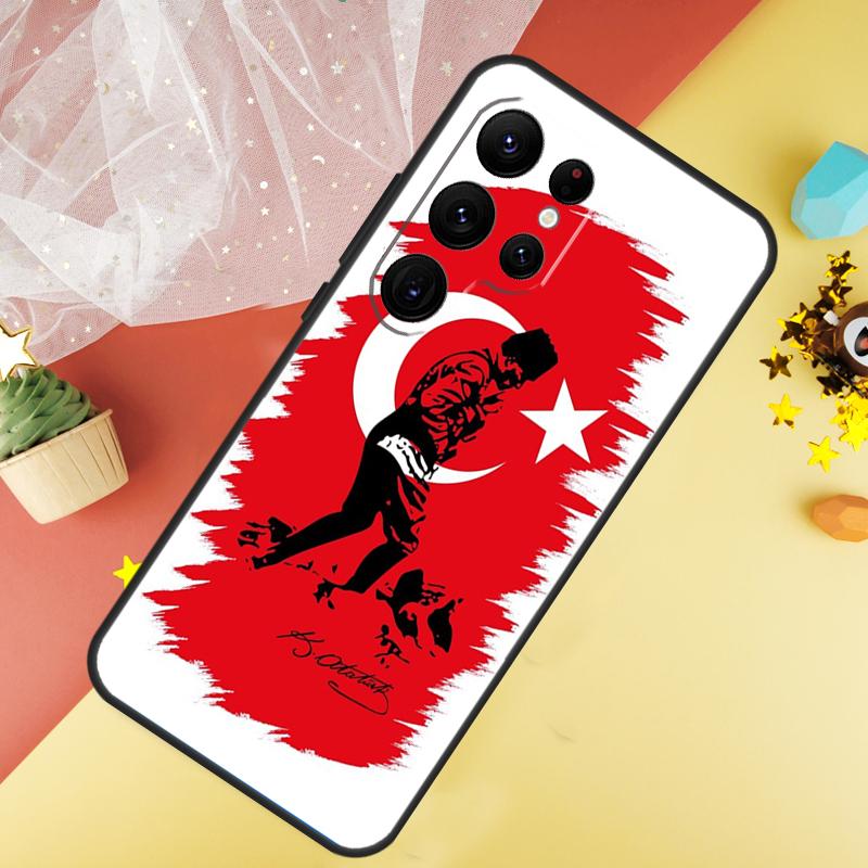 Mustafa Kemal Ataturk Funda For Samsung Galaxy S24 Ultra S23 S22 Plus S21 S20 FE S8 S9 S10 Note 10 20 Ultra Case