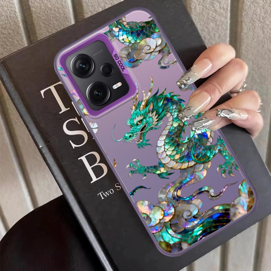 Creative Tiger Dragon Back Phone Cover Case for Xiaomi Redmi 9T Note 9 10 A5 12C A1 A2 Plus K60 9C 13C 10C 14C