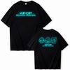 T-shirt da donna KPop Demon Hunters Witch Hunter Scollo a girocollo Manica corta Top ampio Maglietta in cotone