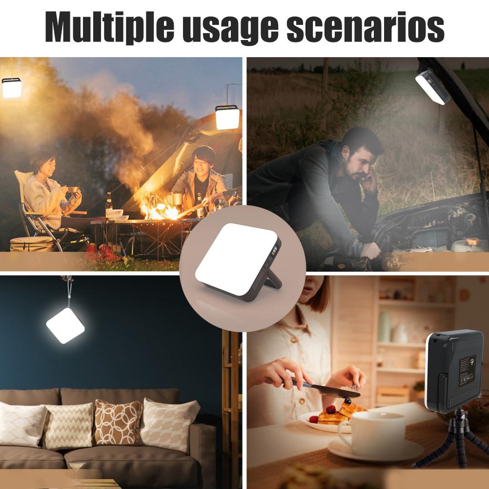 Outdoor Camping Light Waterproof Led Tent Light Built in Magnet Dual Charging Mode Emergency Light