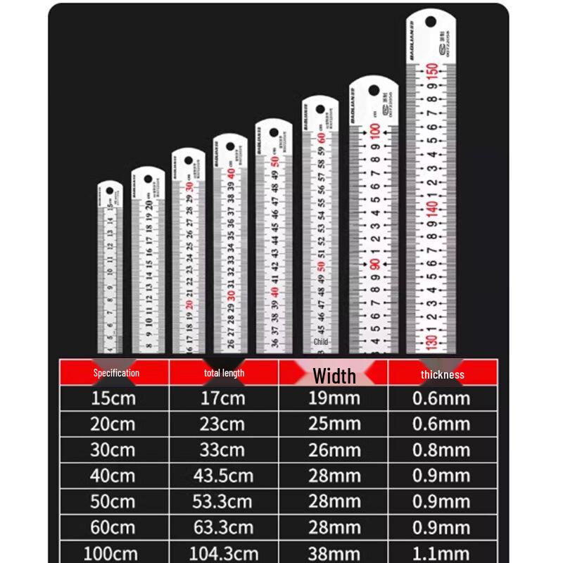 Baolian Stainless Steel Precision Ruler