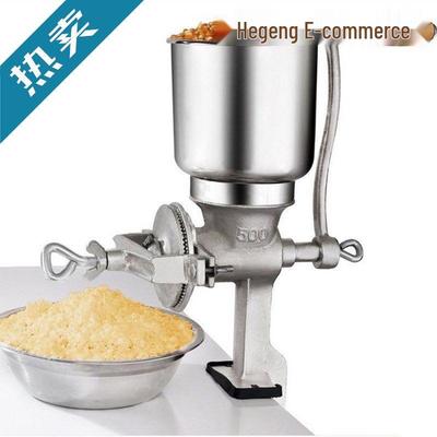 Cast Iron Hand-Crank Grinder for Corn, Grains & Nuts